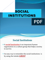 Institutions
