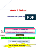 Chapter 4.1 Response Ist Order Systems
