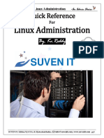 Hands On Guide For Linux Admin (QA) (By KV - Reddy) PDF
