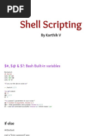 Shell Scripting: by Karthik V