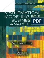 Mathematical Modeling For Business Analytics