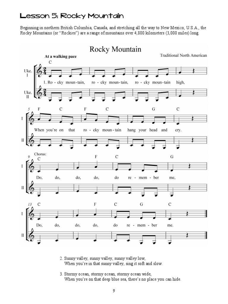 Ukulele in The Classroom (Book1 Lesson5) (C6) PDF