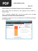 AXIAR TECHNICAL NOTES (49B) - Windows 2012-Windows 8 Installation