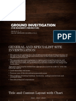 Ground Investigation: (The Engineer'S Perspective)