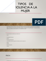 Tipos de violencia contra la mujer