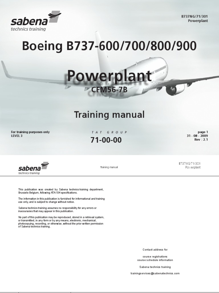 Cfm56 7b Training Manual Pdf Pdf Thrust Valve
