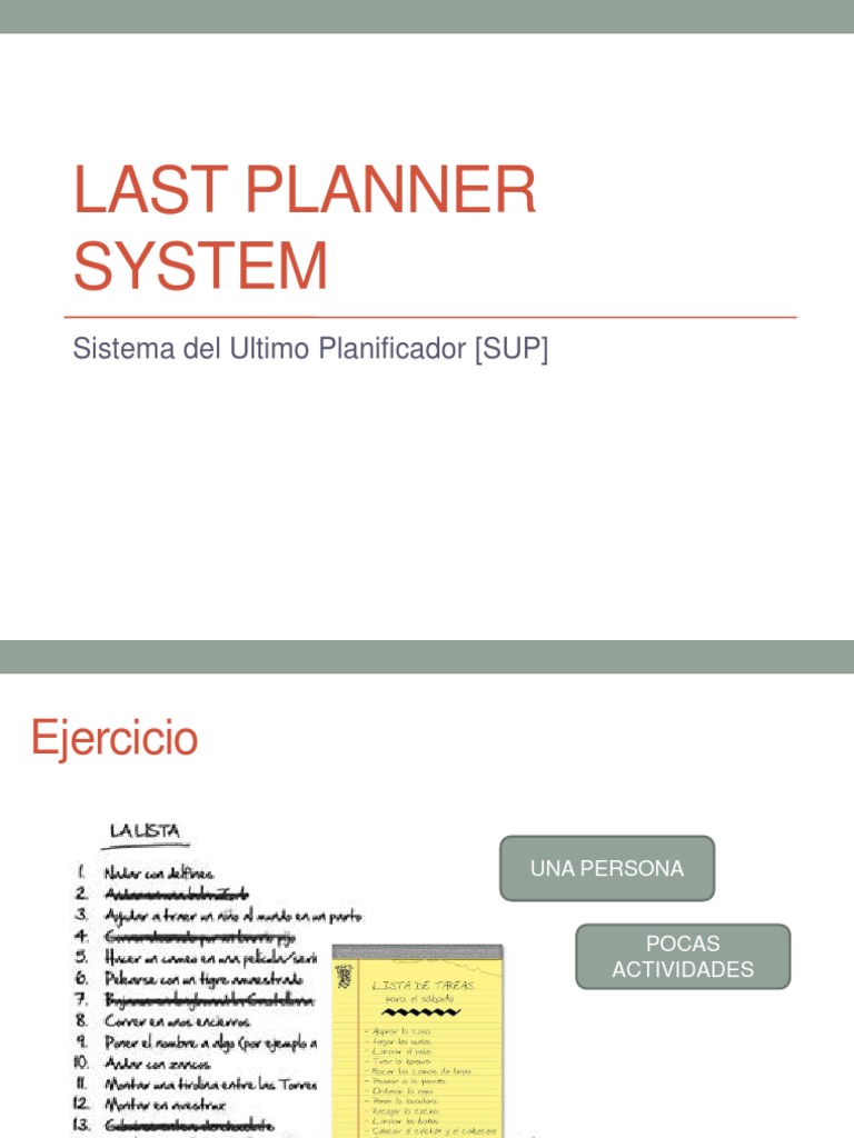 Ejemplo del Sistema Last Planner | PDF | Business | Science
