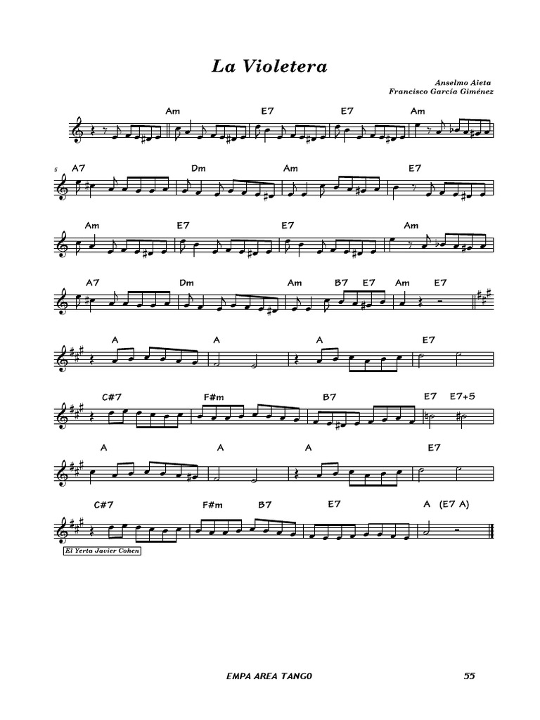 La Violetera (Tango)