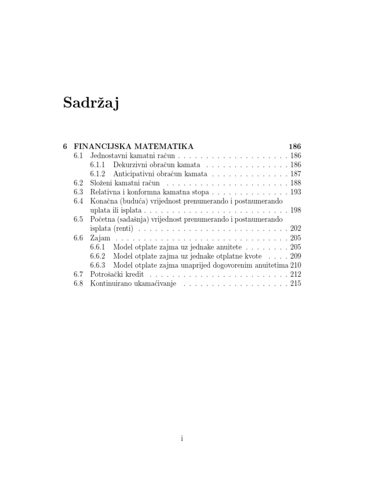 Financijska Matematika | PDF