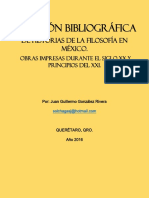 Bibliografías Historia de La Filosofía en México