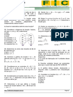 1 Lista de Exercícios-Matemática (Noções de Função)