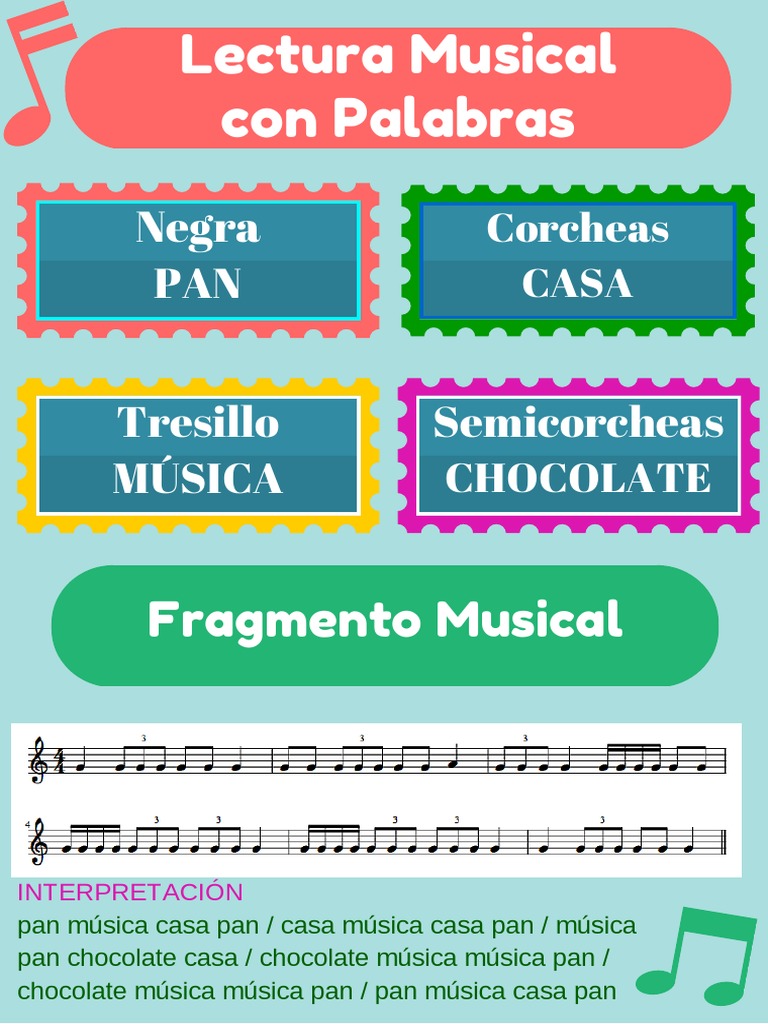 Lectura Rítmica con Palabras para Niños | PDF | Ritmo | Ritmo y medidor