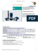 Comment Dimensionner Une Pompe