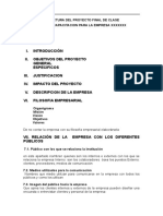 Estructura de Proyecto Comunicacion y Plan de Capacitacion