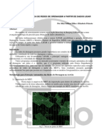 Extração Automática de Redes de Drenagem A Partir de Dados Lidar