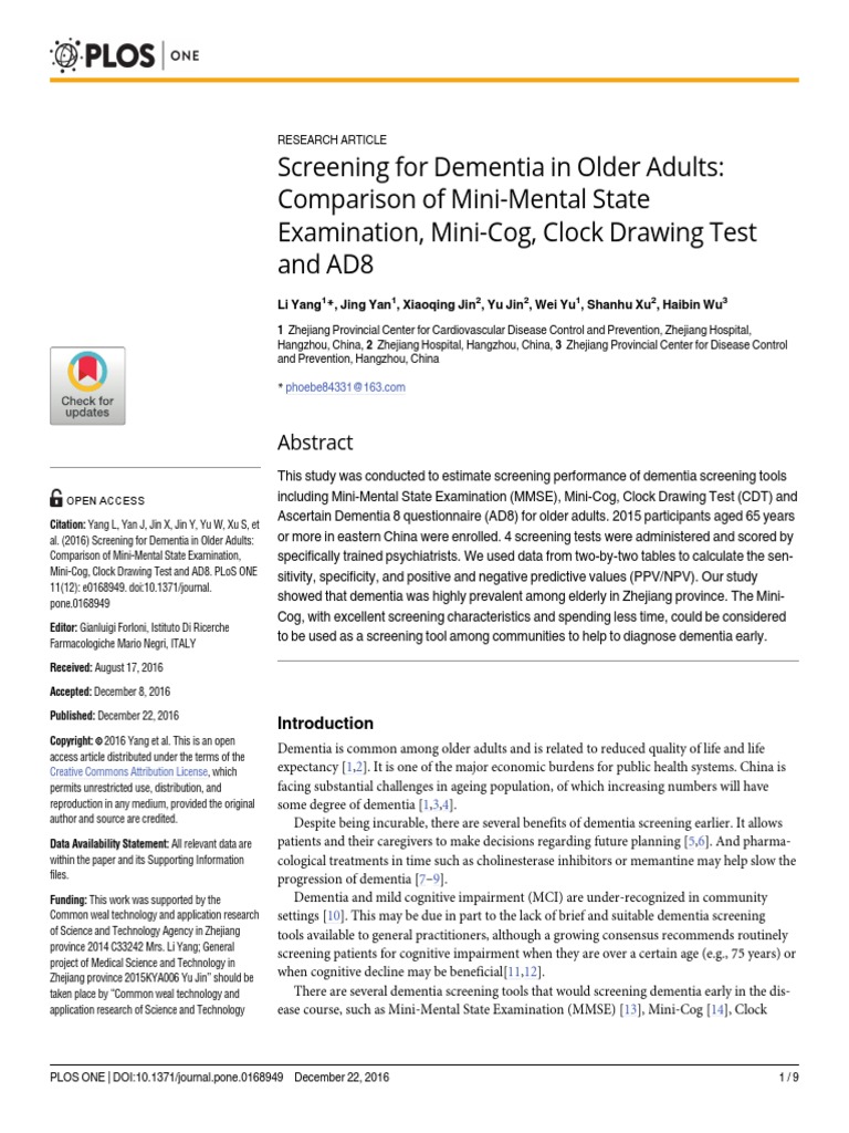 Ad8 Dementia Screening Test : AD8® Dementia Screening Interview – ZMXD