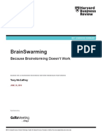 BrainSwarming Webinar HBR Executive Summary