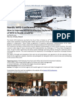 Report Nordic WFD Conference 2014