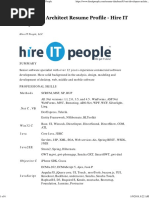 Front-End Architect Resume Profile - Hire IT People