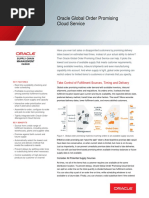 Oracle Global Order Promising Cloud Datasheet