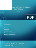 Building A School Research Portfolio