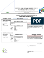 Formulir Pendaftaran KSM Bojongjati