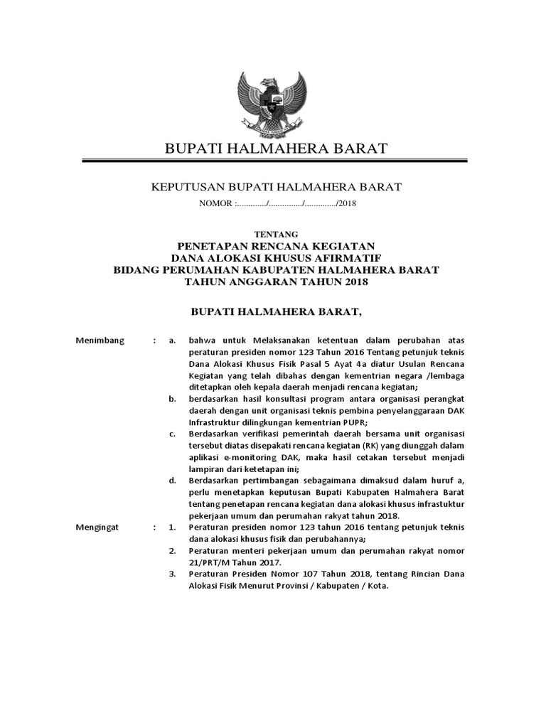 SK RK Dak | PDF | Pengelolaan Keuangan & Uang