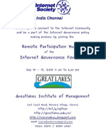 Invitation to the Isoc Chennai IGF Remote Participation Hub