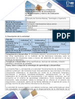 Guía de Actividades y Rúbrica de Evaluación - Fase 1 - Reconocimiento de Contenidos y Pre Saberes Del Curso