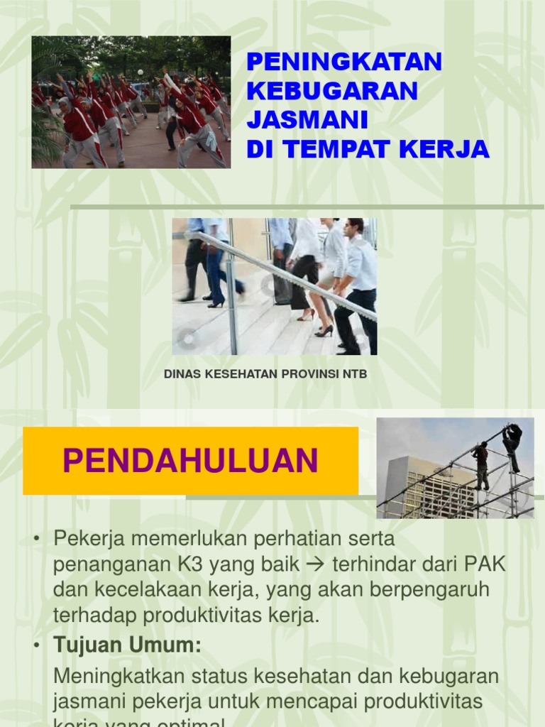 Aktifitas Fisik Di Tempat Kerja Pdf