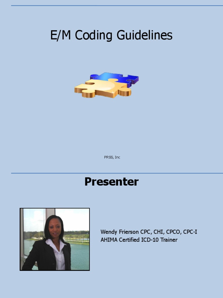 EM Coding Guidelines | PDF | Physical Examination | Medical Diagnosis