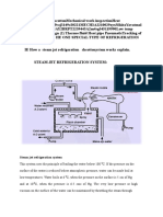 Steam Jet Refrigeration System