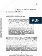 dehydration of aqueous ethanol