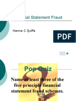 Financial Statement Fraud: Hanna C Quffa