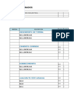 Plantilla de Metrado