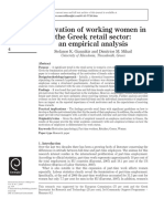Motivation of Working Women in The Greek Retail Sector: An Empirical Analysis
