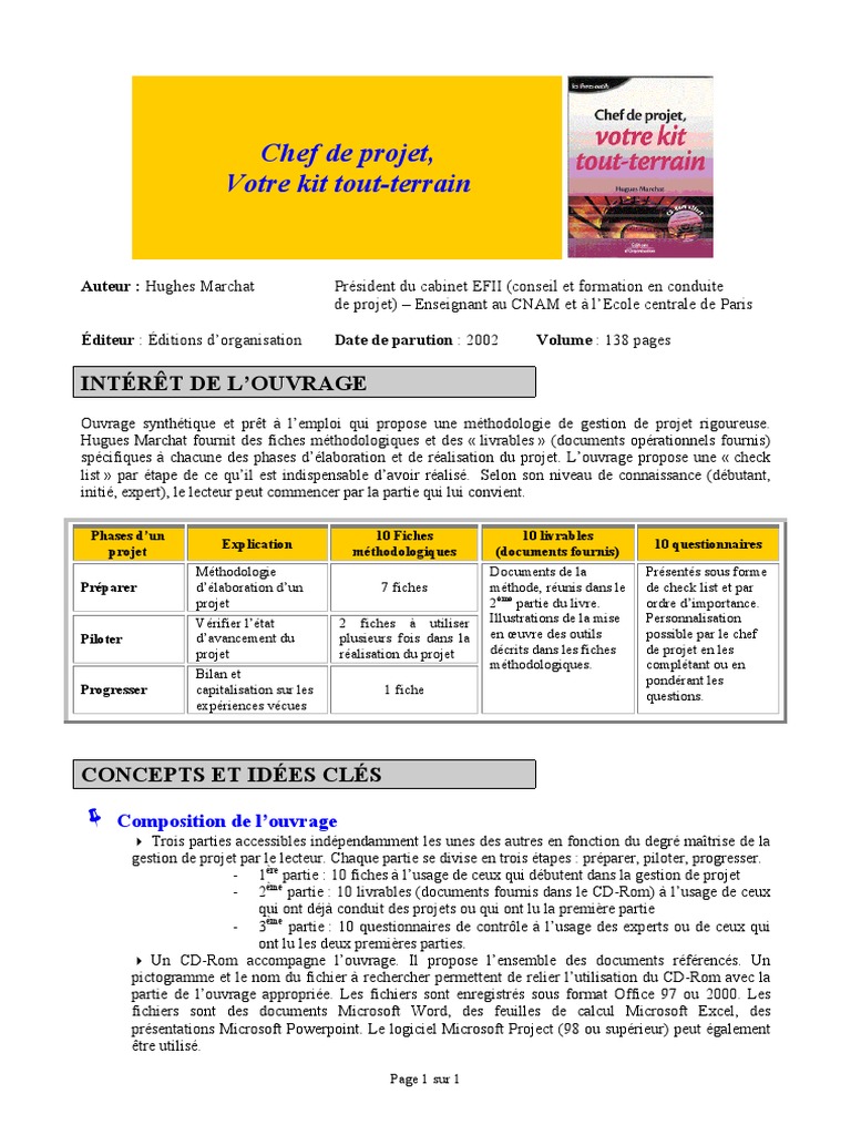 Kit de gestion de projet efficace | PDF | Gestion de projet | Planification