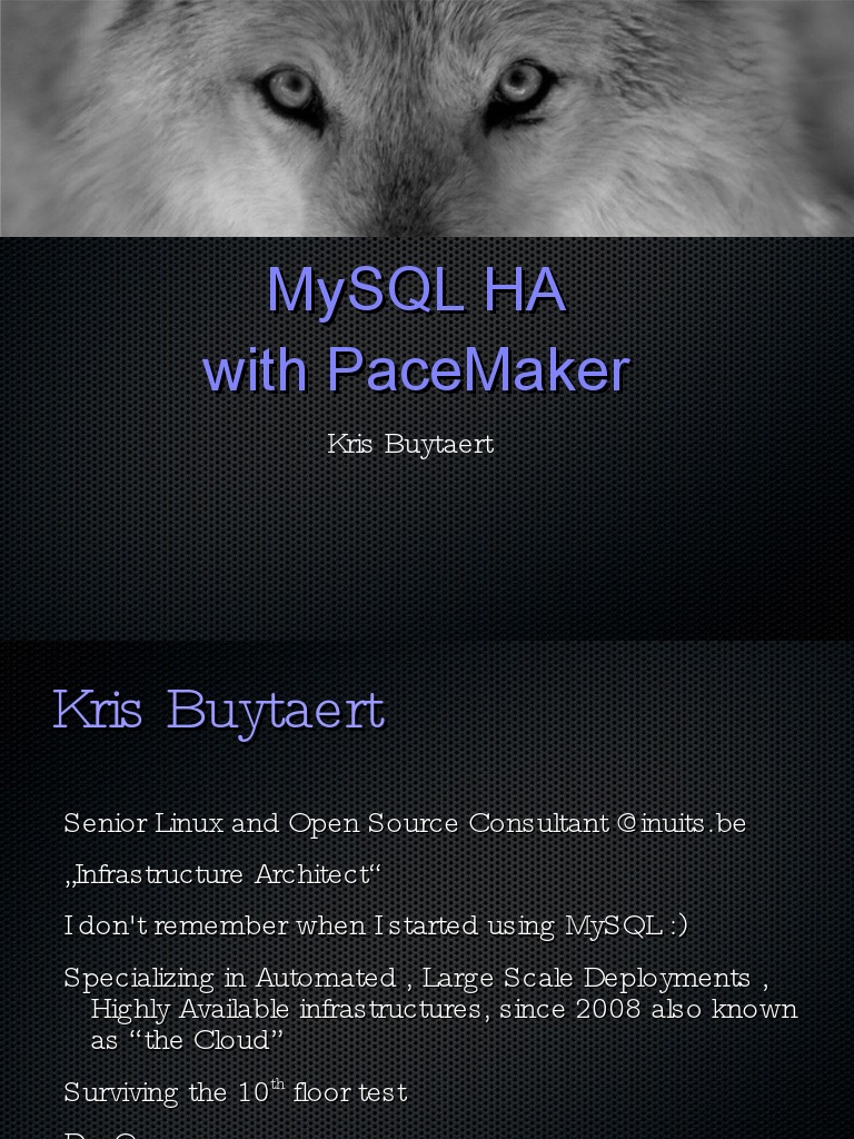 Pacemaker Mysql Installer Adding