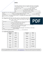 Past Tense Irregular Verbs PDF