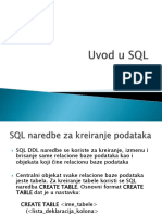 Uvodu SQL