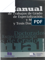 Manual de Trabajos de Grado de Especialización y Maestría y Tesis Doctorales