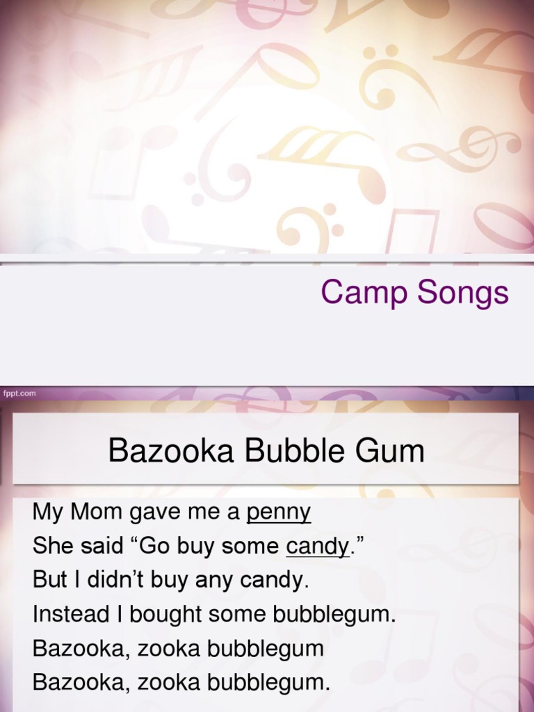 Bazooka bubble 2024 gum song