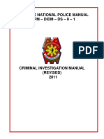 Criminal Investigation Manual