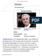 Richard Tarnas - Wikipédia, A Enciclopédia Livre
