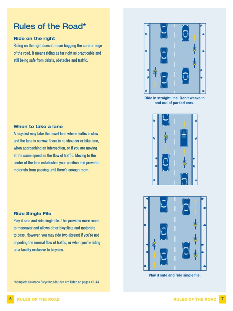 Rules of The Road : Ride On The Right | PDF | Pedestrian Crossing | Traffic