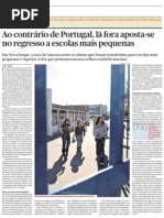 Regresso a Escolas Mais Pequenas