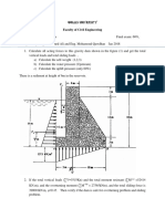 Final Exam Hydraulic Structures