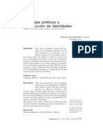 Francisco Colom Lenguajes Políticos y Contrucción Identidades PDF