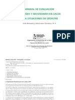 evaluación de daños y necesidades en salud OPS