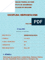 Introdução à Hidrogeologia: a água, a vida e a importância da disciplina